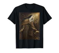 St Claire d'Assise Art Catholique Traditionnel Vintage T-Shirt