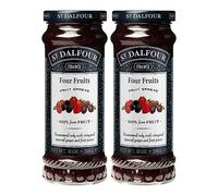 St. Dalfour Four Fruits Tartinade de fruits - 283,5 g - 100 % à partir de fruits, sans ingrédients artificiels, sans OGM, sans sucres de canne, entièrement naturels - Lot de 2