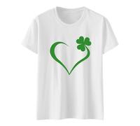 St Day T-shirt imprimé herbe T-shirt à manches courtes pour hommes femmes 1 shopping en ligne, Blanc., XL