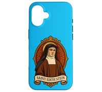 St Edith Stein Catholique Sainte Thérèse Benoîte de la Croix Coque pour iPhone 16
