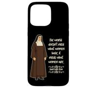 St Edith Stein Citation de Sainte catholique pour Femme Teresa Benedicta Coque pour iPhone 15 Pro Max