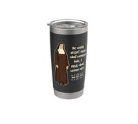 St Edith Stein Citation de sainte catholique pour femme Teresa Benedicta Gobelet isotherme en acier inoxydable double paroi