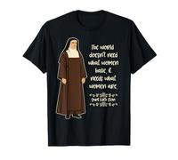 St Edith Stein Citation de Sainte catholique pour Femme Teresa Benedicta T-Shirt