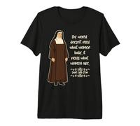 St Edith Stein Citation de Sainte catholique pour Femme Teresa Benedicta T-Shirt Haut de Gamme