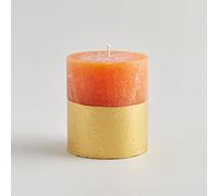 St eval en or tremp Bougie pilier parfume Orange & Cannelle (Orange Bougie en photo)