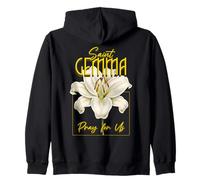 St Gemma Galgani Saints Lys catholique Pureté Sweat à Capuche