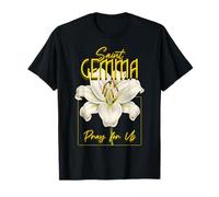St Gemma Galgani Saints Lys catholique Pureté T-Shirt