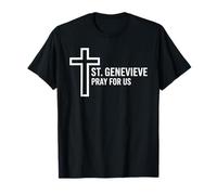 St Geneviève Pray for Us Catholic Devotion T-Shirt