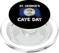 St George's Caye Day Drapeau Belize Jour de l'indépendance du Belize PopSockets PopGrip pour MagSafe