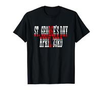 St. George's Day 23 avril Costume patriotique drapeau Angleterre T-Shirt