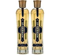 St-Germain Liqueur Française élaborée aux fleurs de sureau, 20% vol., 50 cl/500 ml, fraîchement cueillies à la main, sans arômes artificiels (Lot de 2)