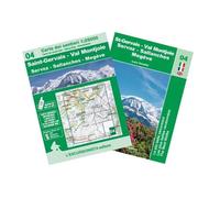 St-Gervais - Val Montjoie - Servoz - Sallanches - Megeve. Guida escursionistica. Ediz. italiana, inglese e francese. Con carta dei sentieri 1:25000