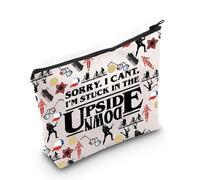 ST Gift Trousse de maquillage inspirée de l'émission TV Stuck in The Upside Down Pochette zippée pour émission TV Cadeau Monster, À l'envers, Sacs cosmétiques