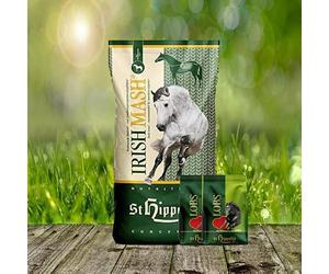 St. Hippolyt Irish Mash 15 kg + Lobs Lobs - Nourriture digestive pour chevaux pour une alimentation saine et un métabolisme amélioré
