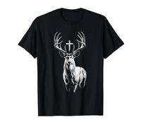 St Hubert Deer Saint Hubertus Légende catholique chrétienne T-Shirt