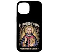 St Ignace de Loyola Ad Maiorem Dei Gloriam Catholique Jésuite Coque pour iPhone 15