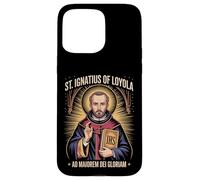 St Ignace de Loyola Ad Maiorem Dei Gloriam Catholique Jésuite Coque pour iPhone 15 Pro Max