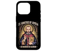 St Ignace de Loyola Ad Maiorem Dei Gloriam Catholique Jésuite Coque pour iPhone 16 Pro