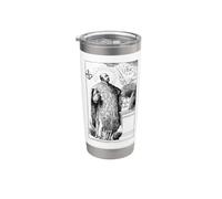 St Ignace Loyola Ad Majorem Dei Gloriam Catholique Vintage Gobelet isotherme en acier inoxydable double paroi