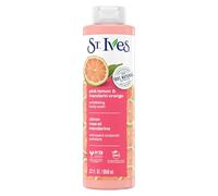 St. Ives Gel douche exfoliant pour la peau (650 ml) - Parfum citron rose et mandarine - Fabriqué avec des nettoyants végétaux et des extraits 100 % naturels - 473 ml