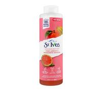 St. Ives Gel douche exfoliant pour la peau (650 ml) - Parfum citron rose et mandarine - Fabriqué avec des nettoyants végétaux et des extraits 100 % naturels - 473 ml