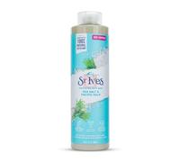St. Ives Gel douche exfoliant purifiant au sel de mer et au varech du Pacifique (650 ml) fabriqué avec des nettoyants végétaux et un exfoliant 100 % naturel 473 ml