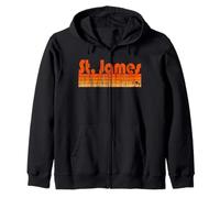 St. James, Maryland, style rétro années 80 Sweat à Capuche
