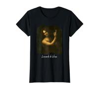 St Jean-Baptiste par Léonard de Vinci Célèbre Peinture Art T-Shirt Graphique avec Valeur