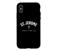 St. Jerome Catholic Patron Christian Saint Coque pour iPhone X/XS