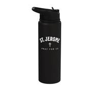St. Jerome Catholic Patron Christian Saint Stainless Steel Insulated Water Bottle