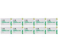 St John Ambulance Lot de 10 lingettes nettoyantes stériles