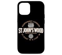 St John's Wood Northwest London Coordonnées Label 2C Coque pour iPhone 12/12 Pro