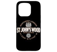 St John's Wood Northwest London Coordonnées Label 2C Coque pour iPhone 15 Pro