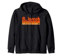 St. Joseph, Minnesota Retro Style années 80 Sweat à Capuche