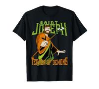 St Joseph Terreur des Démons Consecration 2021 Saint Catholique T-Shirt