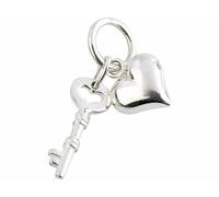 St. Leonhard Breloque en argent 925/1000 Cœur et Clé