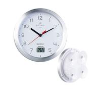 St. Leonhard Horloge étanche Ø 17 cm avec thermomètre