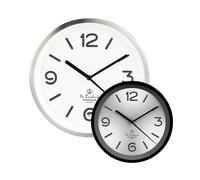 St. Leonhard Horloge murale à quartz avec cadran rétroéclairé - radio-pilotée, blanche