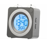 St. Leonhard Réveil Radio-piloté à Sonnette Design carré rétro