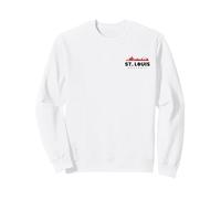 St Louis Baseball Minimaliste City Skyline Amoureux de Baseball Sweatshirt