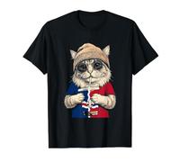 St. Louis Missouri Flag Cat St Louisans T-Shirt Graphique avec Valeur, Homme, Noir, L