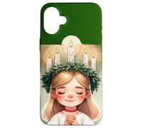 St Lucia Day Suède Kids catholique Sainte Lucie Santa Lucia Coque pour iPhone 16 Plus