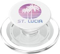 St. Lucie Vintage Palmiers Beach Souvenir Pride PopSockets PopGrip pour MagSafe