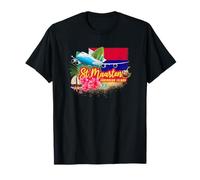 St. Maarten Retro Caribbean Vintage Island Souvenir Avion T-Shirt