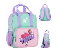 St.Majewski - Sac à dos pour enfant - Sac d'école maternelle avec imprimé - Sac à dos pour garçon - Cadeau pour enfant avec pendentif lumineux - Motif Gabbys Dollhouse
