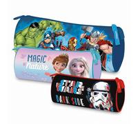 St.Majewski Trousse pour enfant avec fermeture éclair, motif La Reine des Neiges, Avengers, Star Wars, multicolore, Trousse à crayons