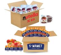 ST MAMET - 120 Barquettes de Confiture et Pâte à tartiner aux noisettes