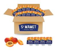 ST MAMET | 60 Barquettes de Confiture d'Abricot Doses individuelles de 25 grammes pour varier les plaisirs au petit déjeuner et au goûter
