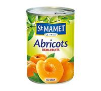 St Mamet Abricots demi-fruits au sirop - La boîte de 410g