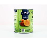 ST MAMET - Abricots Entiers Au Sirop, Saveur Fruitée Texture Fondante, Boîte 480g - Lot De 3